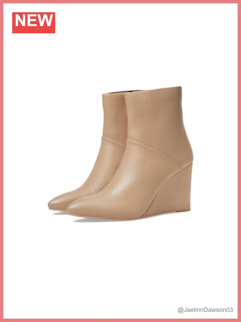 Leather Pointed Toe Ankle Bootie Zip Closure Fall Fashion Boot